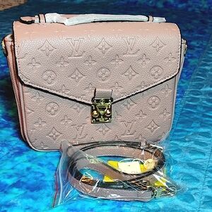 Mauve Impriente Monogram Crossbody Fashion Bag, NWT